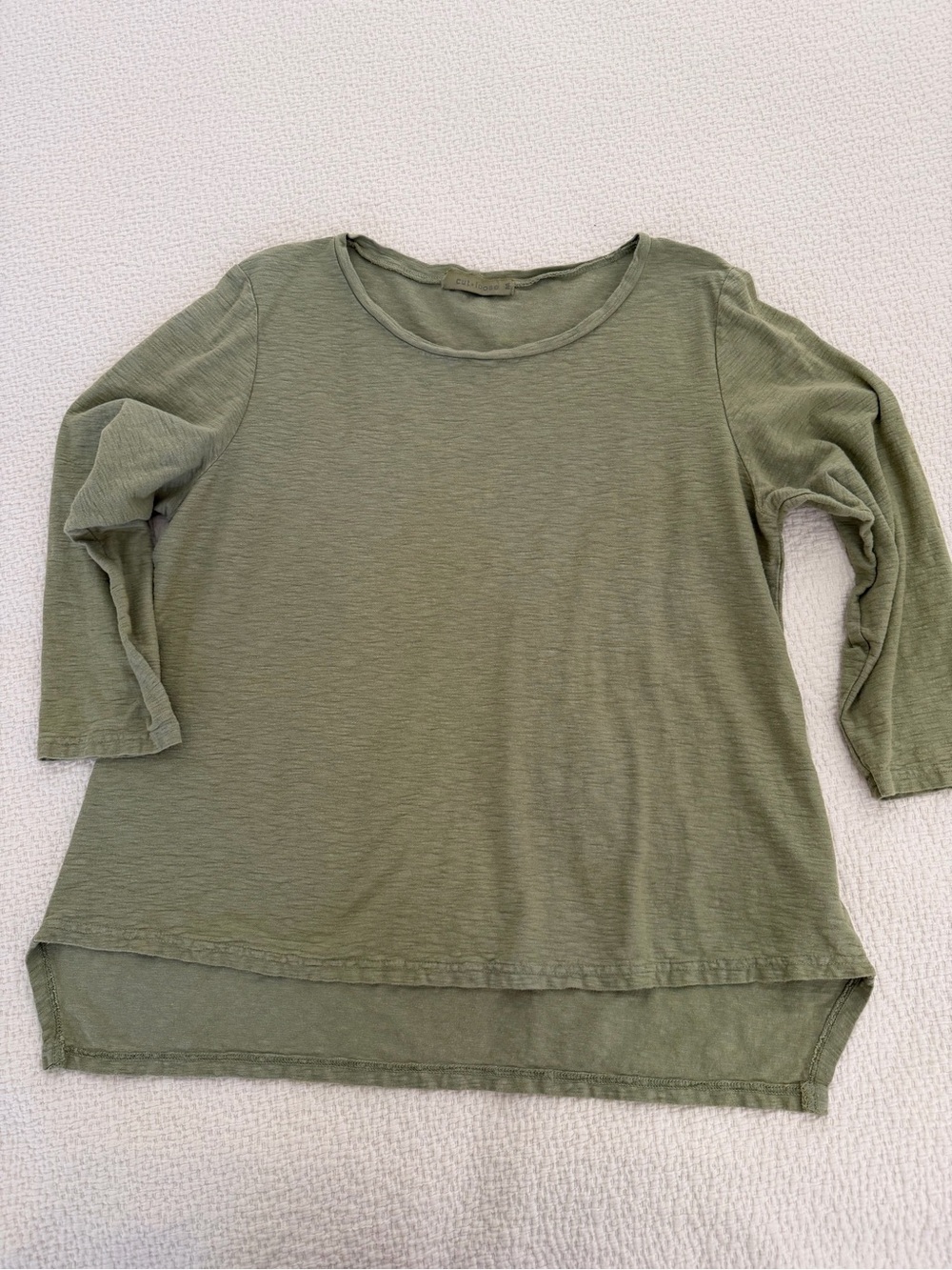 cut loose Sage Green Relaxed Long Sleeve Tee
